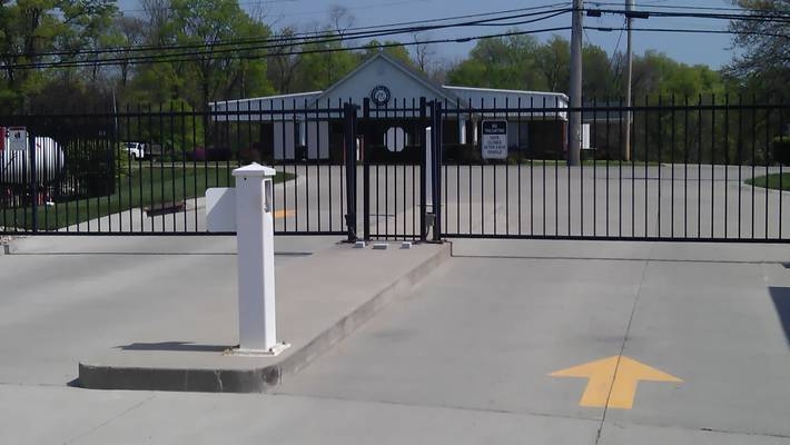 Security gate from inside