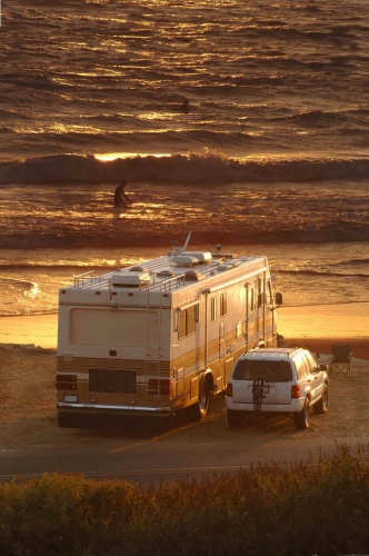 RV at the beach